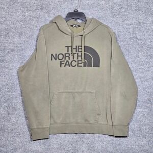 The North Face Mens Half Dome Pullover Hoodie Olive Green Men's Large Sweatshirt